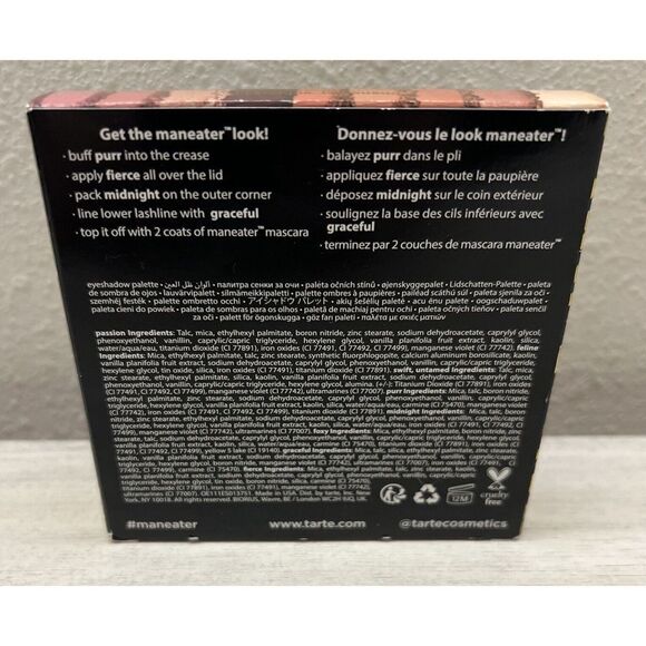 Tarte Maneater 9 Shade Eyeshadow Palette Volume 3  VOL III 0.315 Oz NIB - Picture 4 of 7